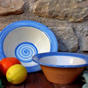 Lebrillo cerámica espiral XVII