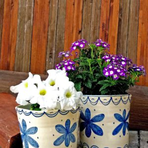 Maceta cilíndrica cerámica Baeza