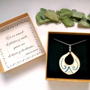 Colgante cerámica Lágrima Puntos