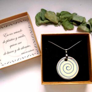 Colgante cerámica Redondo Espiral