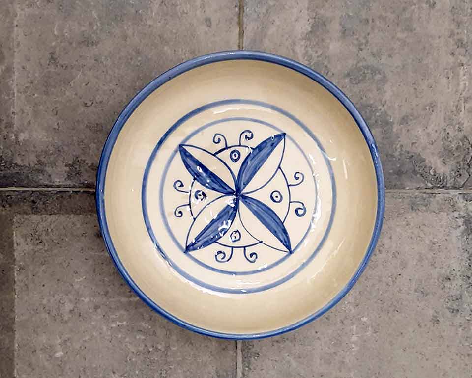 Ensaladera plato hondo flor