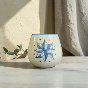 Vaso de cata de aceite grande cerámica siglo XVII · cerámica artesanal Baeza · Pepa Moreno